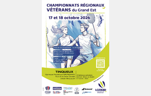 Championnat Grand Est Vétérans 2026 à Tinqueux (51) 🏸